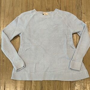 LOFT Soft Blue Crew Neck Sweater